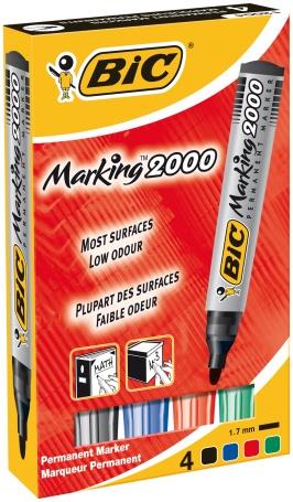 772127  820911 Merkepenn BIC Marking 2000 asssort (4) 